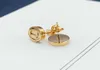 Gold Titanium Steel Small Double Letter G Stud charme Fashion Léger Luxury Allmatch Loues d'oreilles Boucles d'oreilles Jewelry Party Gift2033887