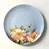 Borden 8 inch Bot China Dinnerware Bloemen Vintage Design Keramisch buffetgerecht Decoratief bord Porselein diner