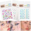 4Z3K Tattoo Transfer Make -up Diamond Eyes Face Festival DIY Body Crystal Edelstein Tattoo Klebstoff Strassnagelkunstdekoration Acryl -Lidschattenaufkleber 240426