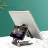 Desktopshållare för surfplatta 7,9 till 11 tum, justerbar vikbar fäste tablettstativ för iPad Xiaomi Samsung mobiltelefonstöd
