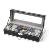 Fälle Uhrenschachteln 03.04.5.6.8.10/12 Girds Koffer Aufbewahrungsboxen Watch Organizer Hülle PU Leather Uhr Display Schmuckschachtel für beste Geschenke