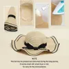 Wide Brim Hats Bucket Womens Summer Bage Fashion Fashion Flat Barb Barb Nama Leisure Straw Q240427