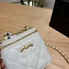 Saco de couro de luxo designer feminino bola dourada caixa saco lingge crossbody corrente verão novas mulheres couro genuíno mini quadrado bagke2u