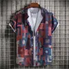 Spring/summer New Men's Short Sleeved Printed Shirt Summer Hawaiian Beach Men's Shirt