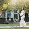 Sukienki macierzyńskie kobiety z ciąży na ramionach seksowna fotografia pielęgnacja rekwizyta długa spódnica vestido gestante embarazada para fotografia Q240427