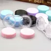 Contacts Lens Accessoires 1pcs Femmes Girls Cosmetic Contact Lenses Box Contact Lens Case For Eyes Care Travel Kit Kit Container Conteneur Accessoires D240426