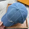 Unisex denim mens baseball cap lyx kvinnor designer boll mössor mode justerbar casual baseball hatt märke klassisk motorhuv