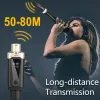 Tillbehör Trådlöst mikrofonsystem XLR MIC Converter Adapter UHF Automatisk sändarinställning för kondensor Dynamic MIC