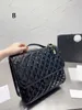 Bolsa de sacola de alta definição de rhombus pequeno e perfumado de grande capacidade Backpack Backpack College Chain Girl