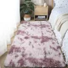 Carpets The new plush bed rug bedroom is covered with simple 2024 network red best-selling mat silk hair tie-dye living room carpet