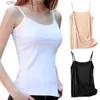 Женские танки Camis Summer Sexy Bess Camisoles Girl Cotton Sleless жилет с твердым цветом топ для всех матч базовый жилет Tops Женские танки D240427