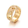 Designer Ring Luxe ringen voor vrouwen dame eenvoudige ringen vrouwen gouden diamantring 6 7 8 9 Designer mode mode sieraden sieraden matching paren trend ring