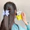 Haarklammern Barrettes 2023 Koreanische blumförmige Haare Clip Damen Eimer Krabben Krabbenschwanzgeflecht Badezimmerzubehör