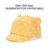 Bérets Enfants Sun Toddler mignon Dot Baby Girl Boys Boys Hat avec oreille pour la théâtre de printemps