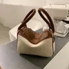 Sacs de soirée 2024 Jin Mantang Brand Femmes classiques Canvas Pu Leather Patchwork Tote Retro Handbags Messenger Messenger