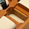 Oirlv Wooden Watch Box con copertura acrilica Fraxinus mandshurica per display polso organizzatore di legno solido 240412