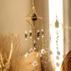 Figurines décoratives Crystal Wind Chime Moon Rainbow Sun Shine suspension Prism Ornement Catchers Garde