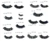 Natural Long Mink hair false eyelashes Extension Eyelashes Mink 3D Eyelashes Thick Cross Faux 16 Pairs5738593