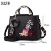 Sacs à bandouliers Fashion Flowers Designer Pu Leather Crossbody for Women Vintage Small Sacs Femme Femelle Casual Top-Handle