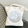 Shopping Bags Great Wave Bag Shopper Eco Canvas Reusable Jute Recycle String Cloth Boodschappentas Sac Toile