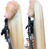 613 Медово -светло -светло -кружевную кружевную парику с фронтальными волосами Бразильский цвет 40 -дюймовый 13x4 HD Прозрачные прямые кружевные парики для женщин.