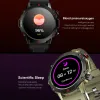 Montre Gejain New 1,53 pouces Men's Voice Call Smart Watch Sports Fitness Tracker Heart Monitor Smartwatch imperméable pour Android iOS