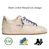 Autentisk OG Original Italien varumärke handgjorda ggdg bollstjärna designer casual skor låg mocka läder gyllene goode sneakers lyx kvinnor plattform vintage tränare