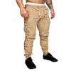 Men's Pants Mens Luggage Pants Four Seasons Fashion Multi Pocket Cargo Pants Street Clothing Solid Casual Pull Rod Large Loose MensL2404