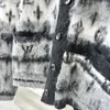 Brands de chandail de chandails pour femmes High Version Donkey même style 23 automne / hiver Mohair Old Flowrigan Cardigan noir et blanc gris Gradient Couleur Assorminement Veste 4PLN