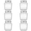 Opslagflessen 6 Pack Glass Mason Jars Canning 13oz Jelly With Food Grade Safe Metal Deksels Honey Wedding Gunsten Dousen Diy Spice