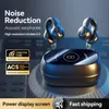 Voor nieuwe M47 oortelefoon Bluetooth -hoofdtelefoons Ruisreductie Earbuds Ear Clip Botgeleiding Bluetooth -oortelefoons Het digitale display van sport