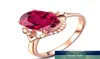 Ring Ruby Ruby Rose 18K Pure Ruby pour les femmes coupées Red Gemstone Tourmaline Diamond Anneaux S925 Bonnelle de mariage de bijoux 6115316