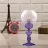 Titulares de vela European Glass Candlestick Lâmpada Romântica Decoração Casa Fosco Retro Adequado para o quarto da sala de estar