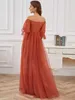 Maternity Dresses Elegant Pregnant Women Photoshots Long Dress Solid Shoulder Evening Party Bride Q240427