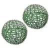 Decorative Flowers 2 Pcs Grass Ball Flower Arrangement Frames Topiary Sphere Forms Plastic Artificial Plant Support