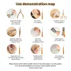 مجموعات 10pcs manicure مجموعة حقيقية من الجلد العناية بالأظافر الشخصية manicure
