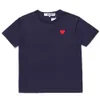 Moda Cdgs Erkek Tişörtler Tasarımcı Kırmızı Kalp Gömlek Commes Des Garcon Casual Tshirt Pamuk Nakış Kısa Kollu Yaz T-Shirt Büyük Boy Boyut