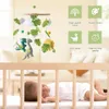 Mobiler# Baby Crib Mobile Bell Bell Wood Rattles Toys Soft Felt Cartoon Dinosaur Forest Hanging Bell Bell Mobile Crib Bracket Baby Gifts D240426