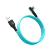 USB Micro Cable 90 -graders armbåge Datakabel Charger Cord för Samsung Xiaomi Mobiltelefon Tillbehör Snabb laddning av USB -kabel