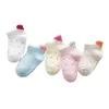 Kids Socks 5Pairs/lot Baby Socks Cotton Summer Infant Thin Ankle Socks Cute Heart Colorful Kids Socks For Girls Boys Toddler Dots Socks