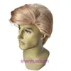 Trump Wig Golden Donald Presidential Mens Short Straight Hair