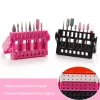 Bits Nail Drill Bits Stand Affichage du support 16 trous outil de broyage à ongles montrant Accessoire de forage de contenant de l'organisateur réglable