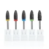 BITS 1st Black Ceramic Slipe Heads Nail Borr Bit Manicure Acrylic Removal Milling Cutter Electric Nail File Accessaries