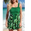 Costumo feminino de aranha de praia feminina TwooPiece Bikini Swimsuit Summer Fashion Tankini Swimsuit S6xl