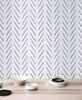 Modern delicate herringbone wallpaper in black and white Scandinavian design removable nonwoven wallpaper PW200606011 2107225511172