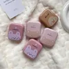 Contact Lens Accessories Fashion Migne Pink Little Bear Rabbit Duck Portable Contact Contact Case for Women Travel Support avec Mirror Contact Lenses Box D240426