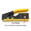 Outils XintyLink All in One RJ45 Pliers Networking Crouper Cat5 Cat6 Cat7 Cat8 outils de réseau à attaque Ethernet Cable Stripper Clamp Lan