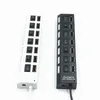 NOWY USB 2.0 HUB USB 2.0 Wiele rozdzielacz USB 3 HAB z adapterem mocy 7-Port Multiple Extender 2.0 USB3 Hub z przełącznikiem PCV dla USB Hub