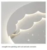 Wall Lamp LED Cloud Stars Moon For Bedroom Bedside Children's Room Kids Creative TV Background Stairway Aisle Pendant Light