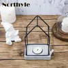 Titulares de vela Titular de estilo industrial Concreto porão Tealight Home Stand Decoração Decoração de casamento